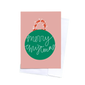 Merry Christmas Ornament Card